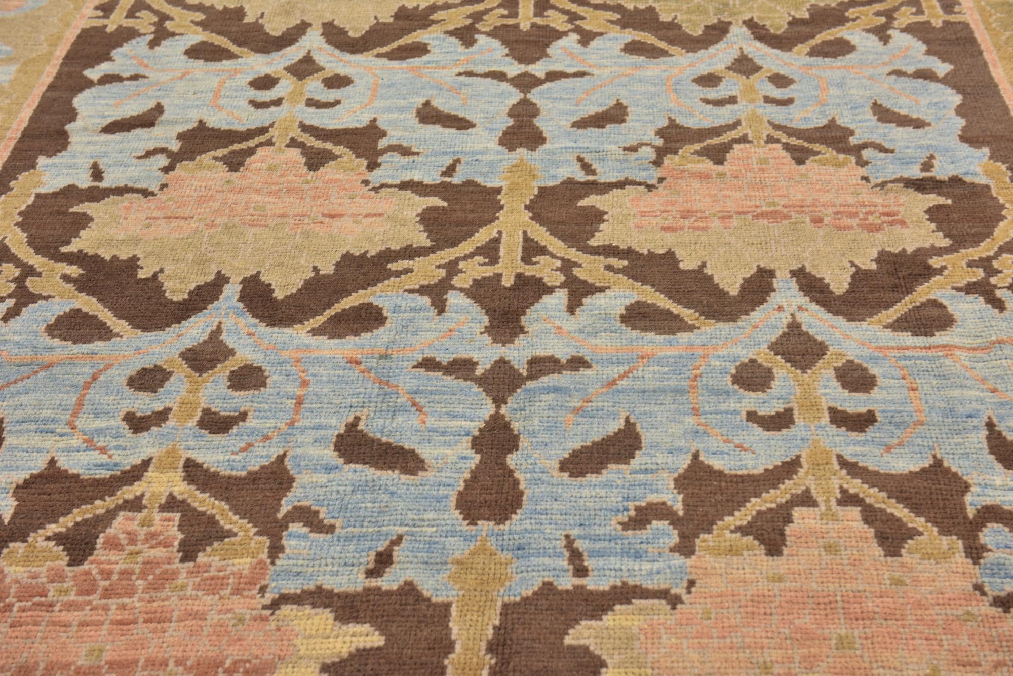 10' 3 x 15' Hand Knotted Oushak Wool Rug