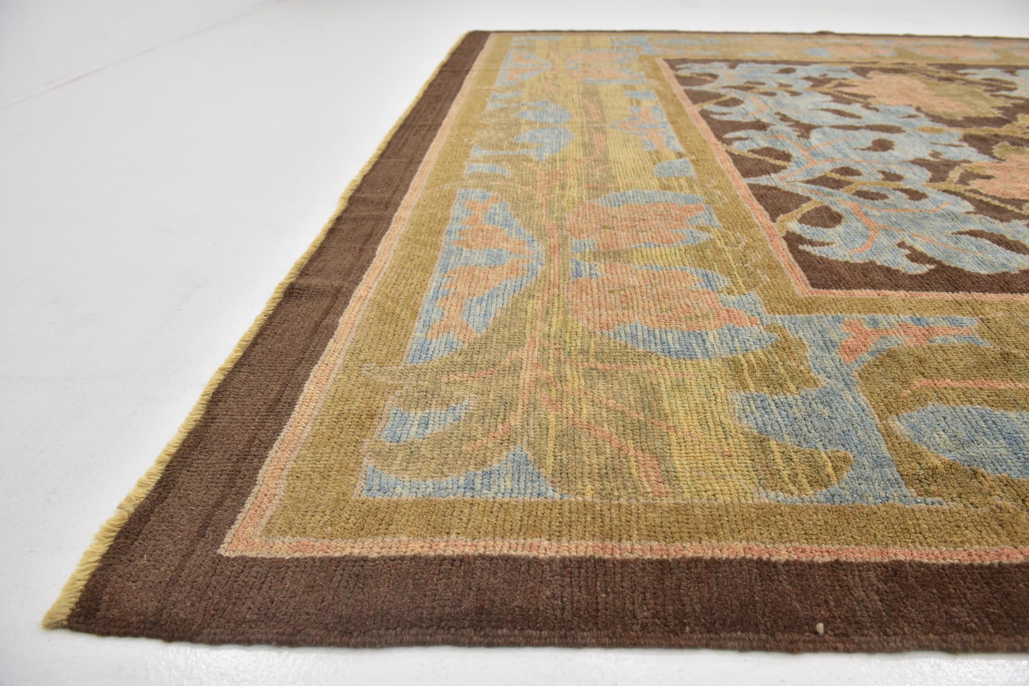 10' 3 x 15' Hand Knotted Oushak Wool Rug