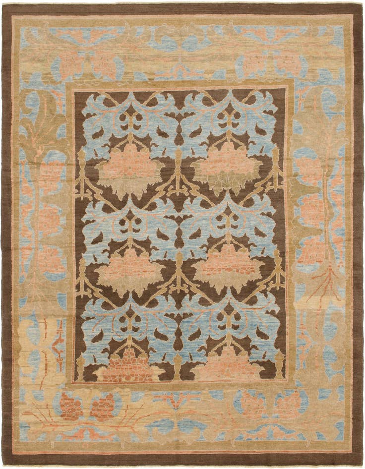 Detail image of 10' 3 x 15' Hand Knotted Oushak Wool Rug