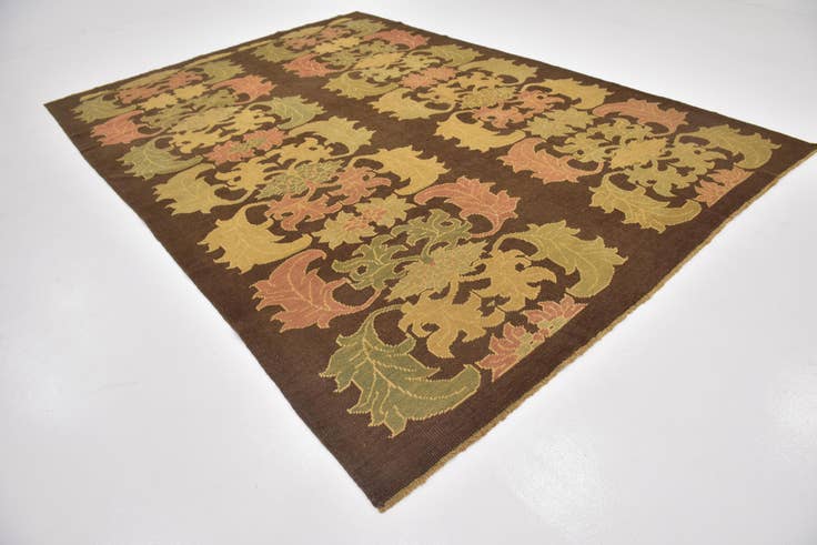 Detail image of 9' x 12' 8 Hand Knotted Oushak Wool Rug
