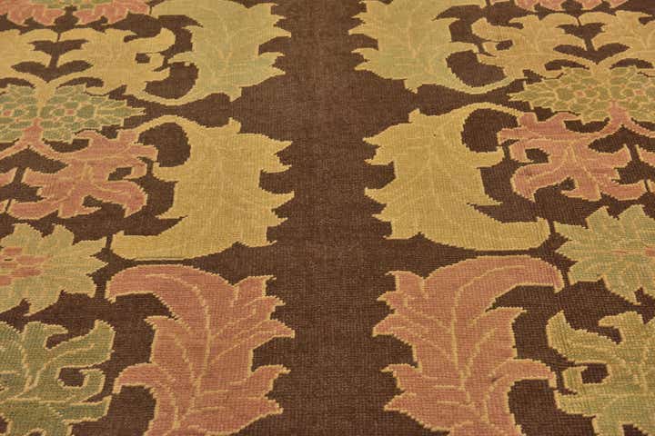 9' x 12' 8 Hand Knotted Oushak Wool Rug