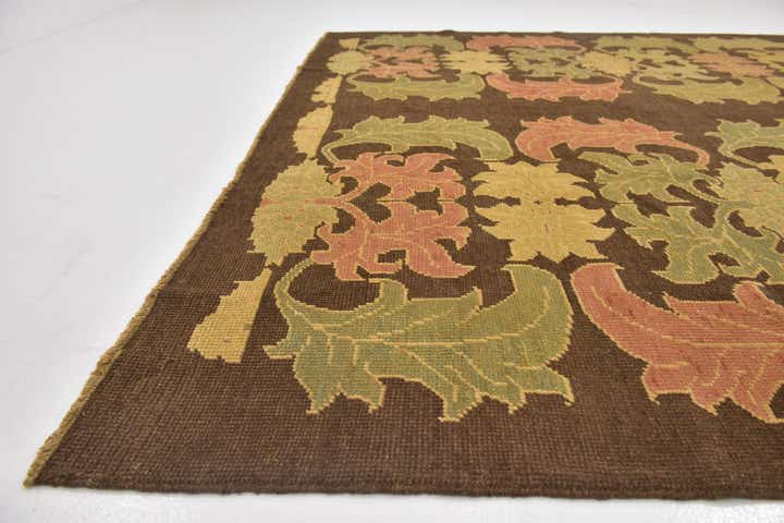 9' x 12' 8 Hand Knotted Oushak Wool Rug