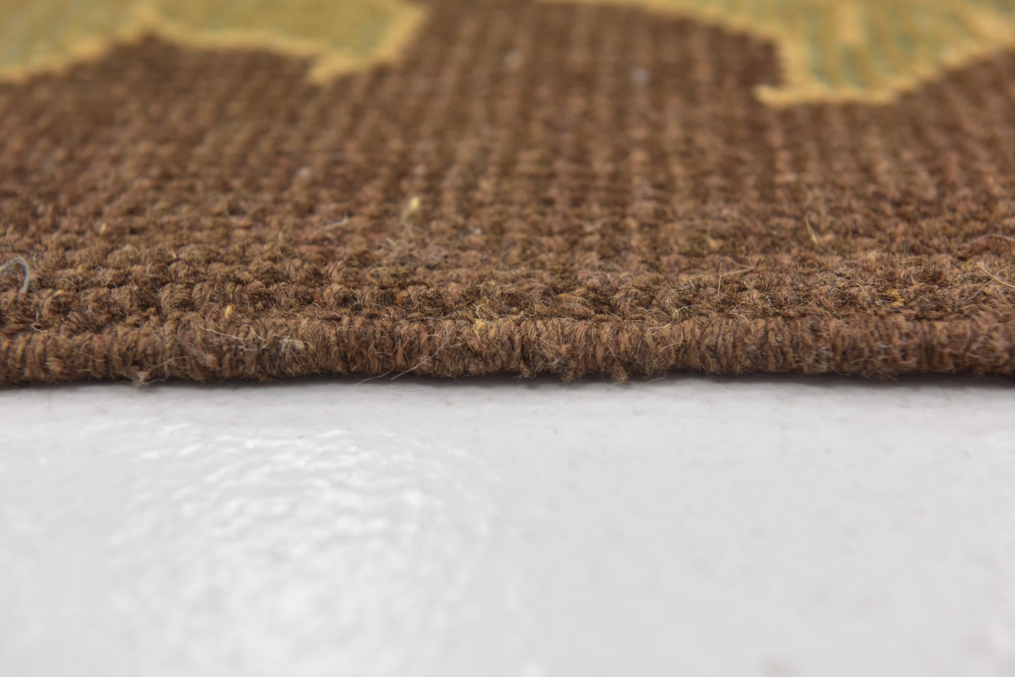 9' x 12' 8 Hand Knotted Oushak Wool Rug