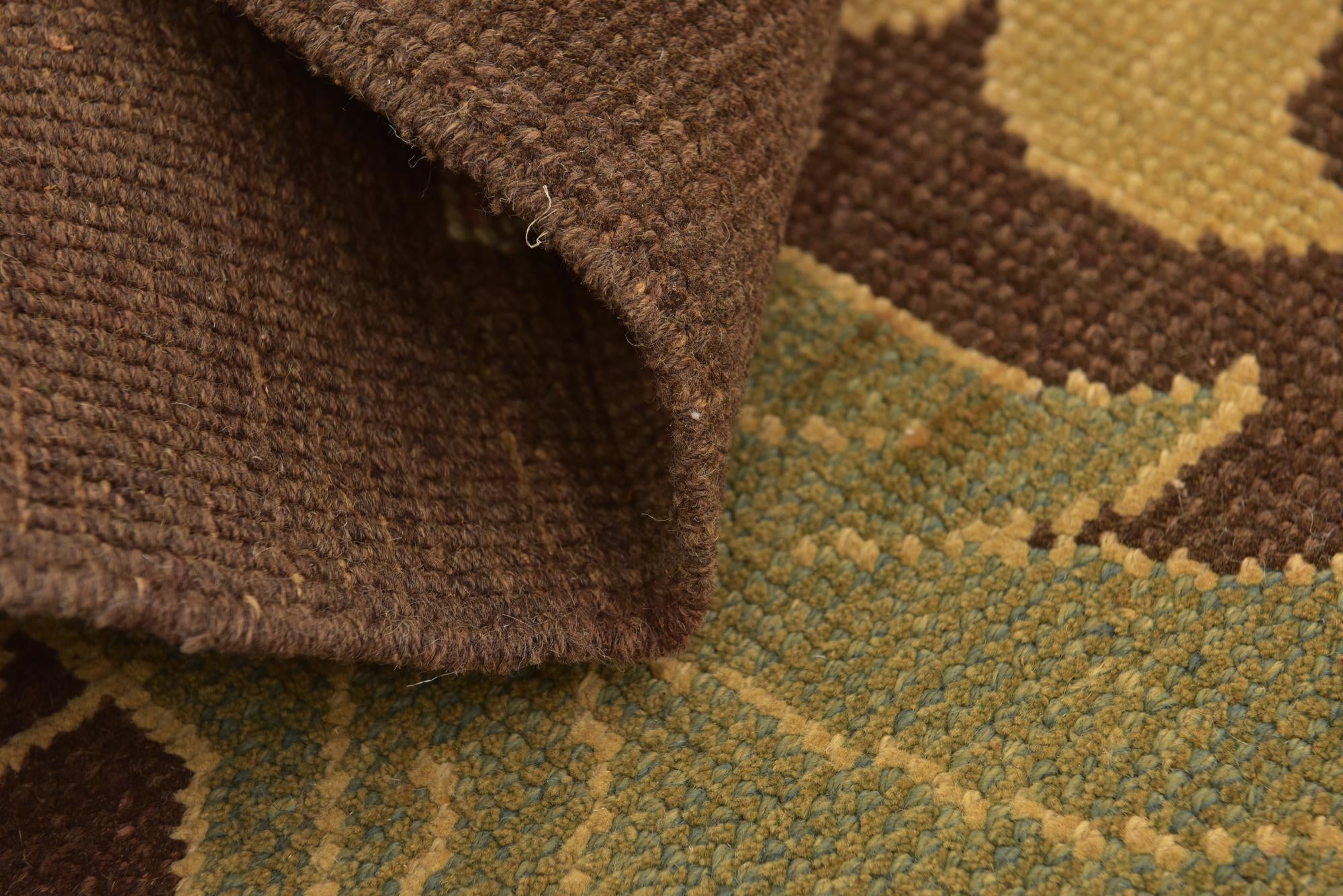 9' x 12' 8 Hand Knotted Oushak Wool Rug