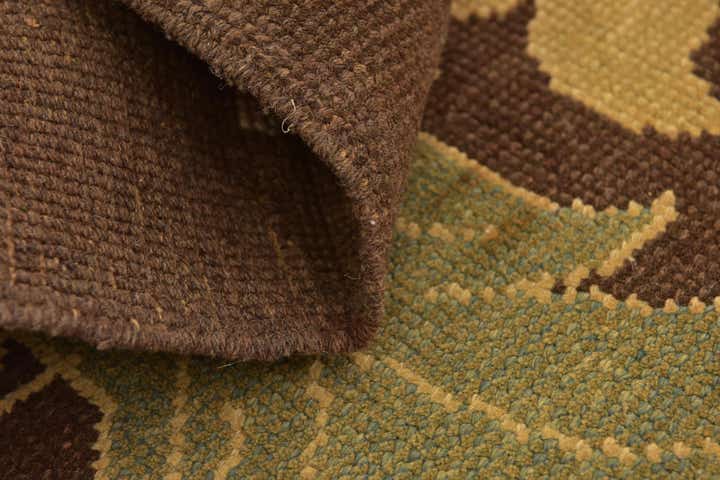 9' x 12' 8 Hand Knotted Oushak Wool Rug