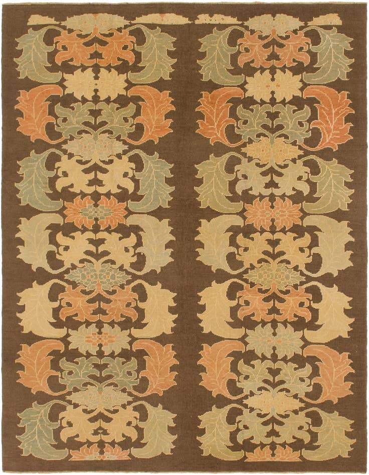 Detail image of 9' x 12' 8 Hand Knotted Oushak Wool Rug
