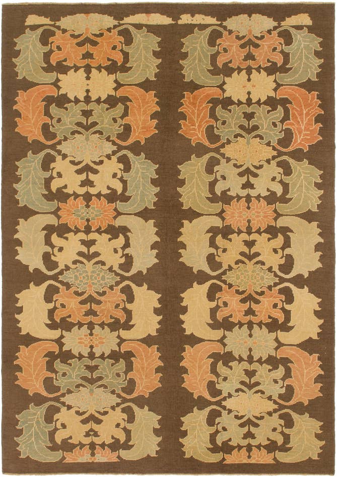 Detail image of 9' x 12' 8 Hand Knotted Oushak Wool Rug