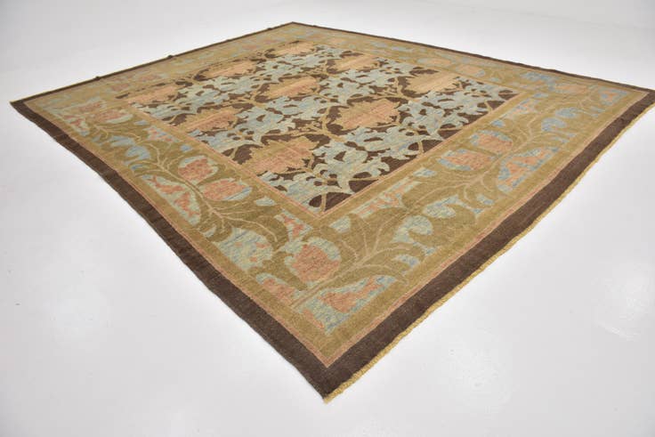 Detail image of 11' 10 x 14' 5 Hand Knotted Oushak Wool Rug