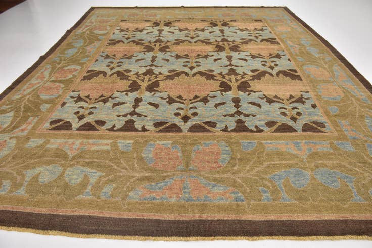 Detail image of 11' 10 x 14' 5 Hand Knotted Oushak Wool Rug