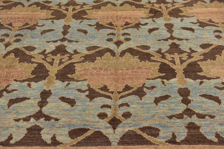11' 10 x 14' 5 Hand Knotted Oushak Wool Rug