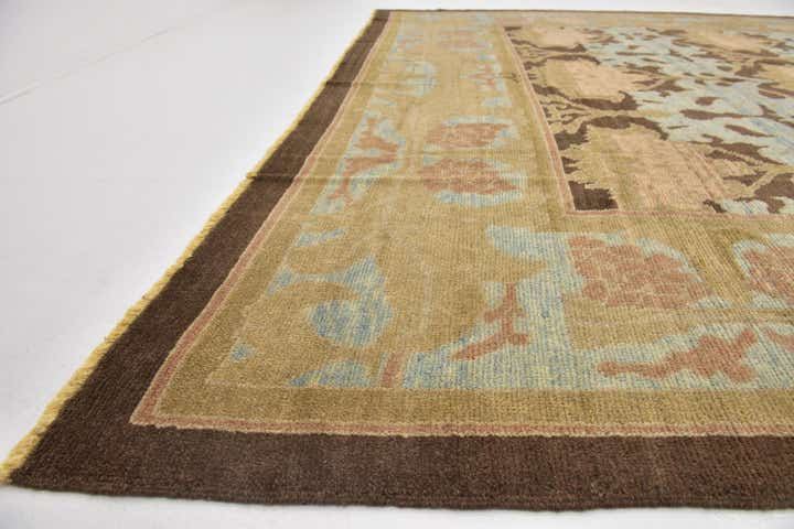 11' 10 x 14' 5 Hand Knotted Oushak Wool Rug