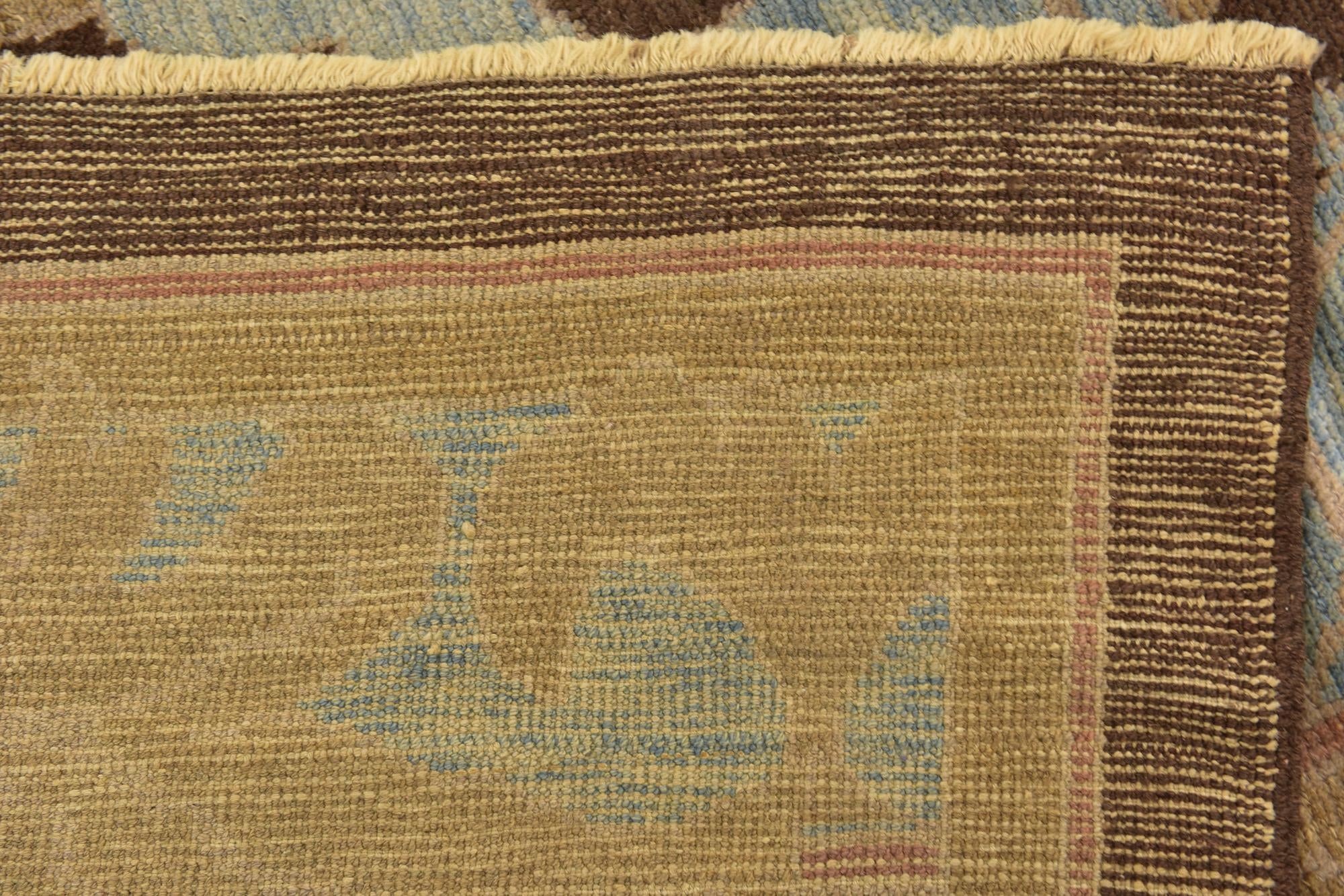 11' 10 x 14' 5 Hand Knotted Oushak Wool Rug