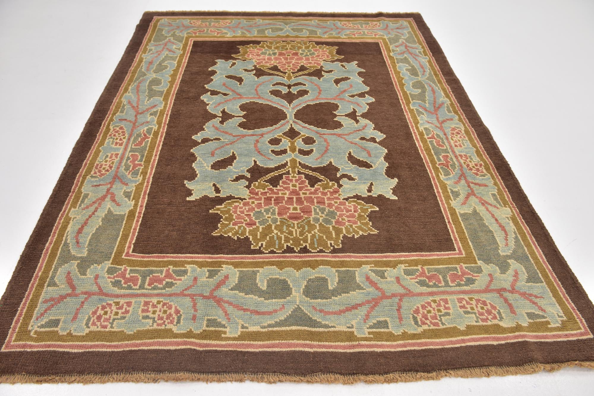 6' 4 x 8' 6 Hand Knotted Oushak Wool Rug