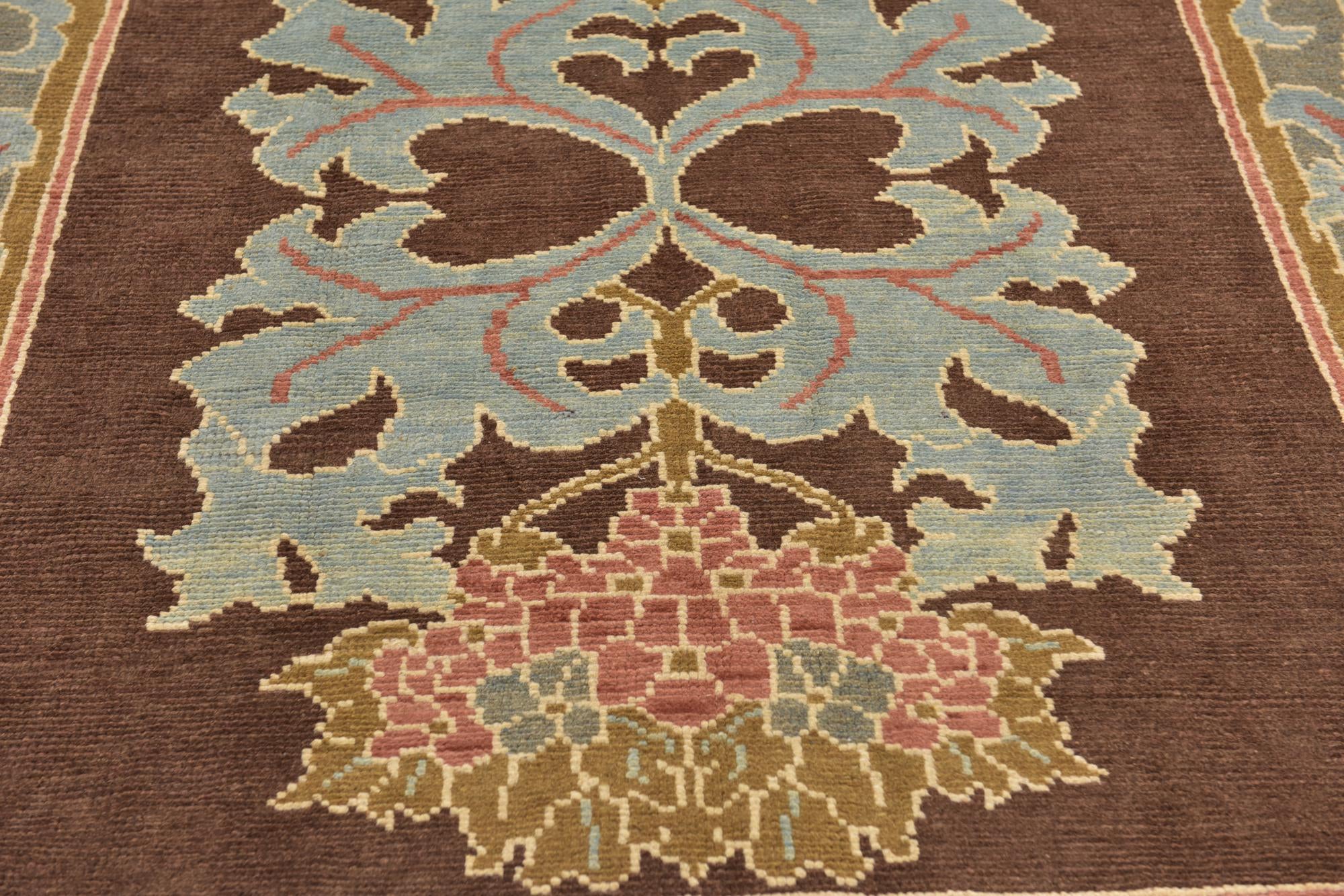 6' 4 x 8' 6 Hand Knotted Oushak Wool Rug