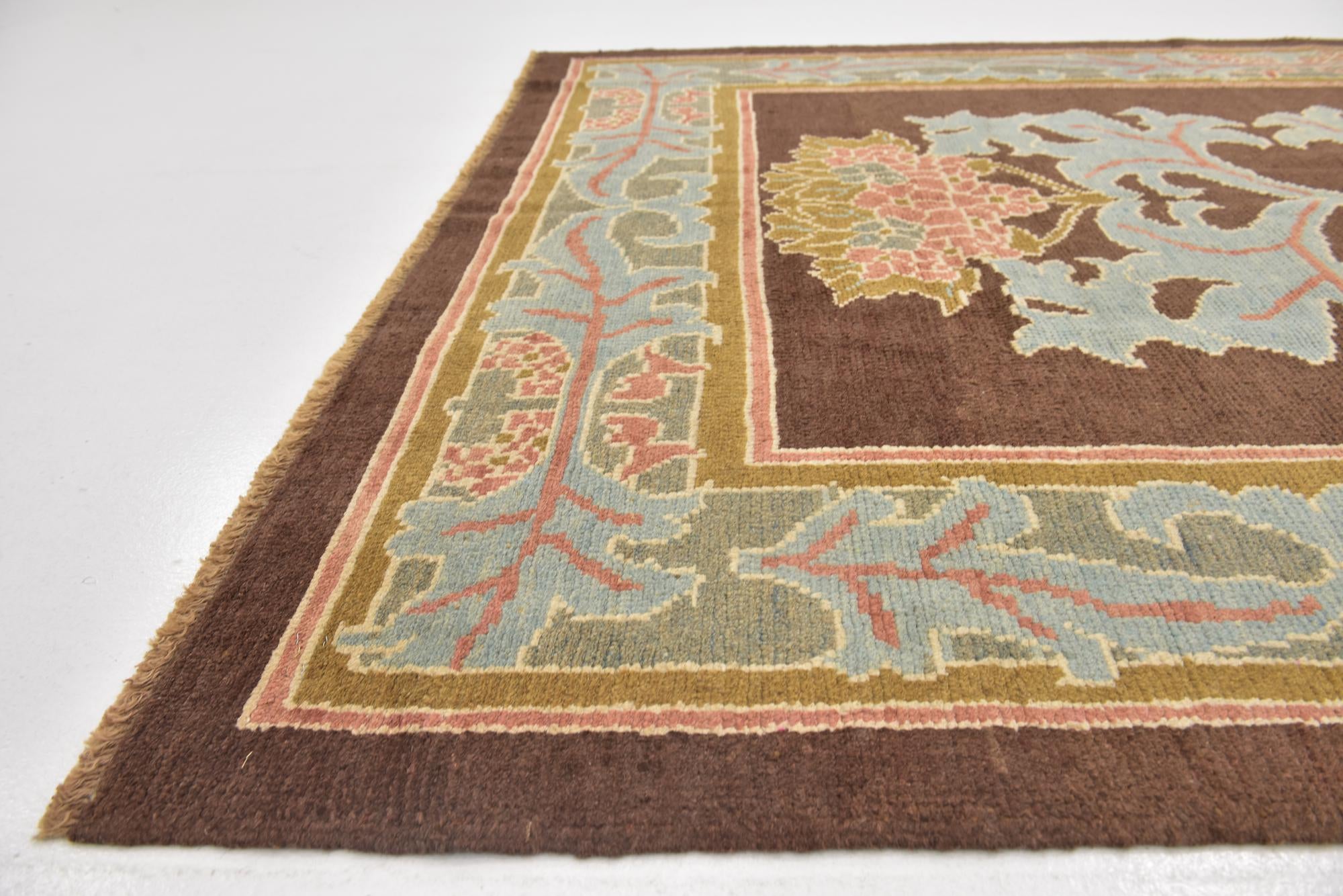 6' 4 x 8' 6 Hand Knotted Oushak Wool Rug