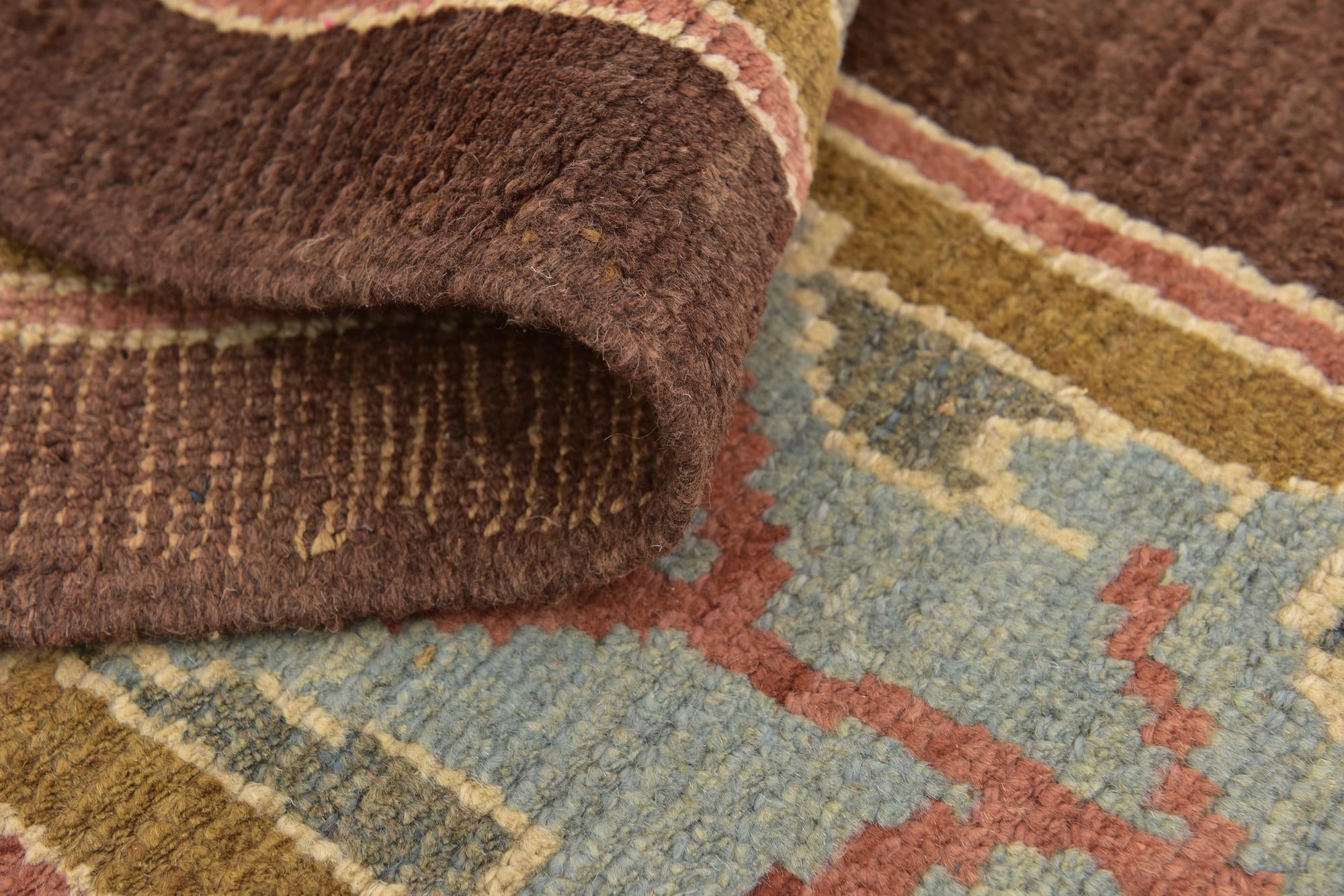 6' 4 x 8' 6 Hand Knotted Oushak Wool Rug