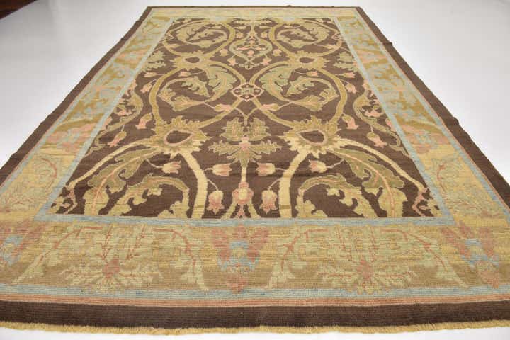 9' 7 x 15' 2 Hand Knotted Oushak Wool Rug