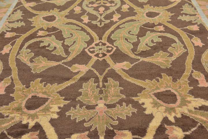 9' 7 x 15' 2 Hand Knotted Oushak Wool Rug