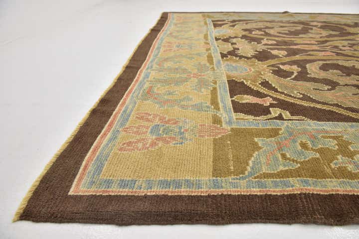 9' 7 x 15' 2 Hand Knotted Oushak Wool Rug