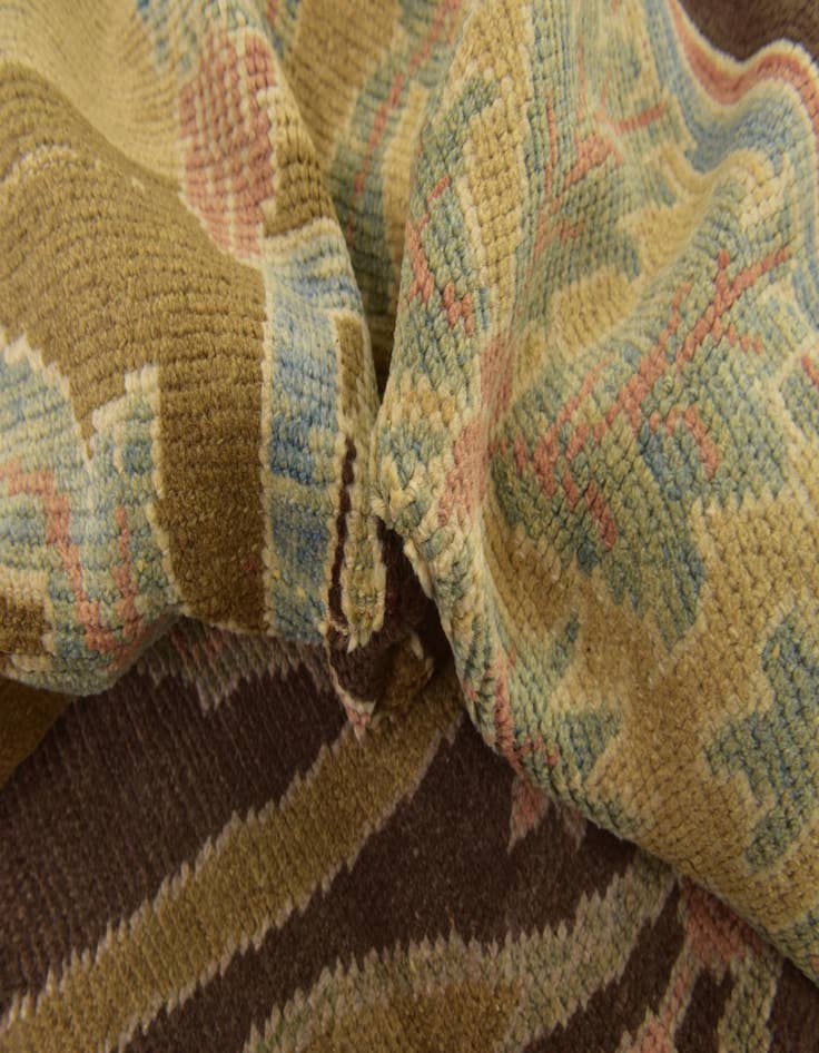 Detail image of 9' 7 x 15' 2  Hand Knotted Oushak Wool Rug