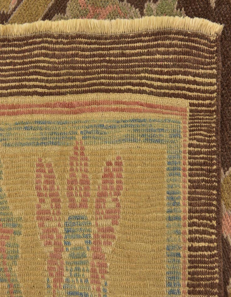 Detail image of 9' 7 x 15' 2  Hand Knotted Oushak Wool Rug