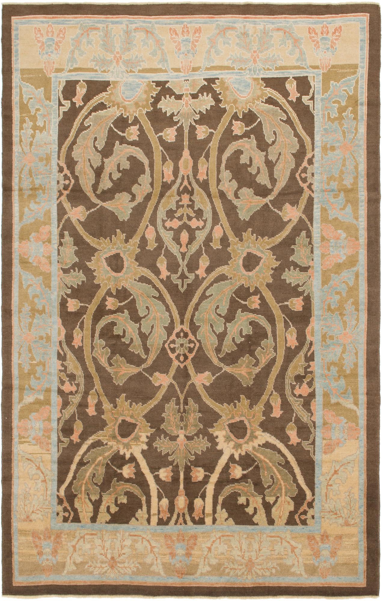 9' 7 x 15' 2 Hand Knotted Oushak Wool Rug