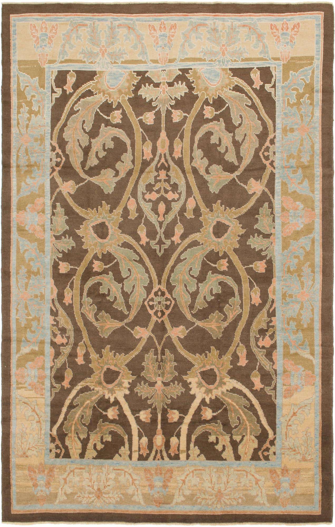 9' 7 x 15' 2 Hand Knotted Oushak Wool Rug