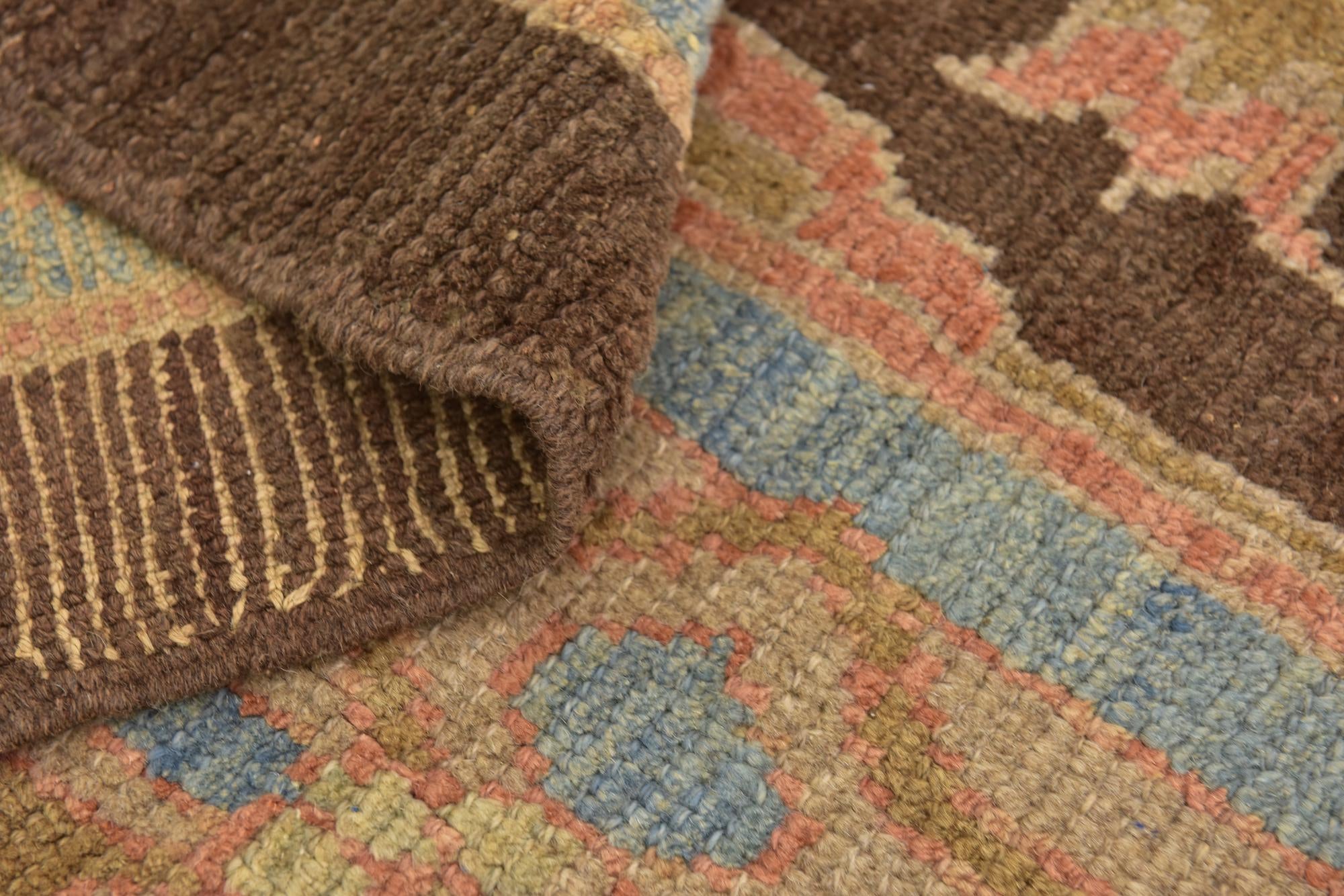 10' 5 x 15' Hand Knotted Oushak Wool Rug