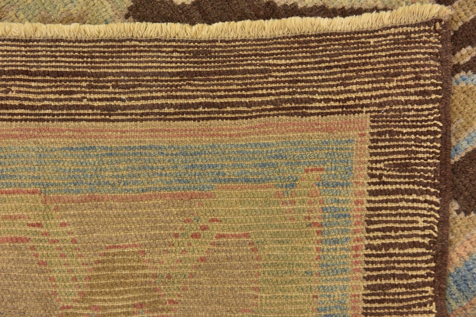 10' 5 x 15' Hand Knotted Oushak Wool Rug