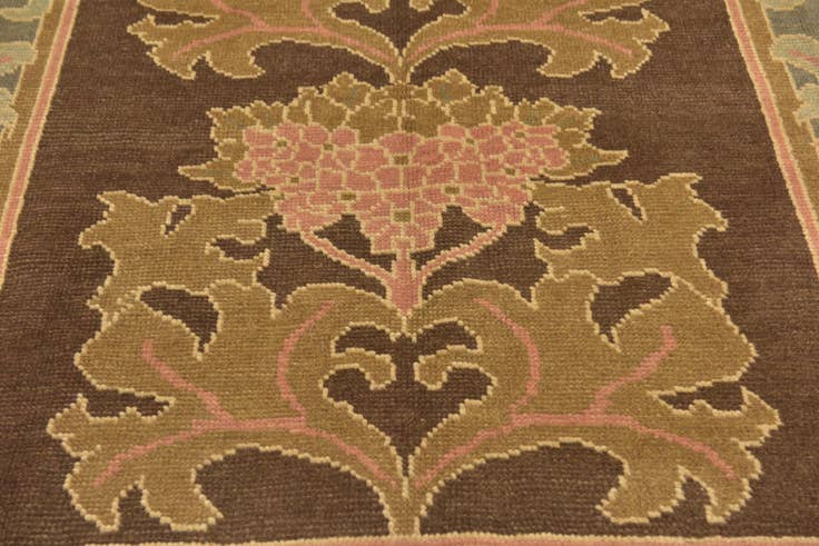 Detail image of 6' 5 x 8' 8 Hand Knotted Oushak Wool Rug
