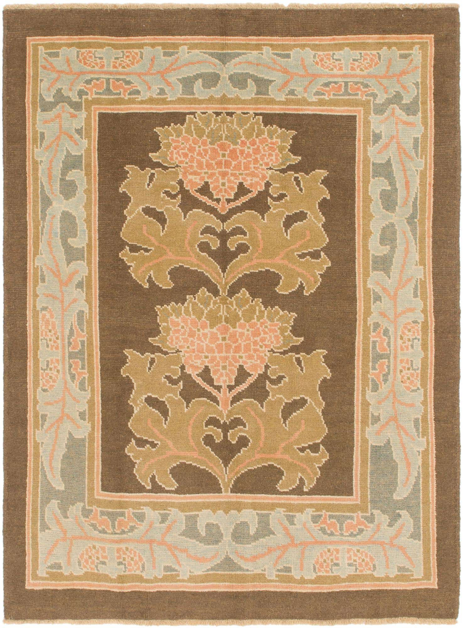 6' 5 x 8' 8 Hand Knotted Oushak Wool Rug