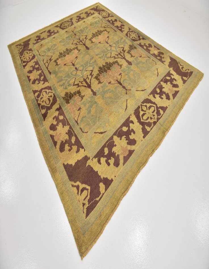 Detail image of 9' 4 x 11'  Hand Knotted Oushak Wool Rug