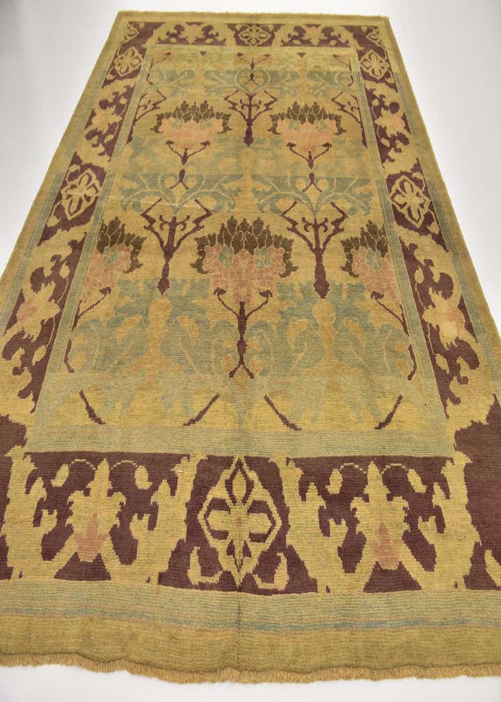 9' 4 x 11' Hand Knotted Oushak Wool Rug