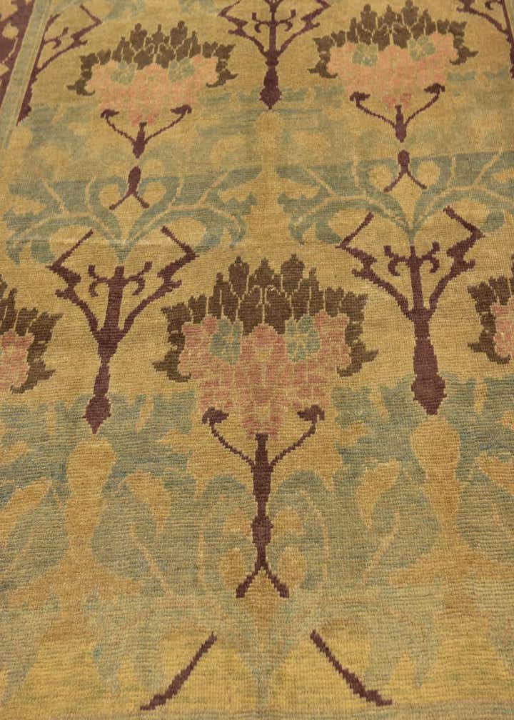 9' 4 x 11' Hand Knotted Oushak Wool Rug