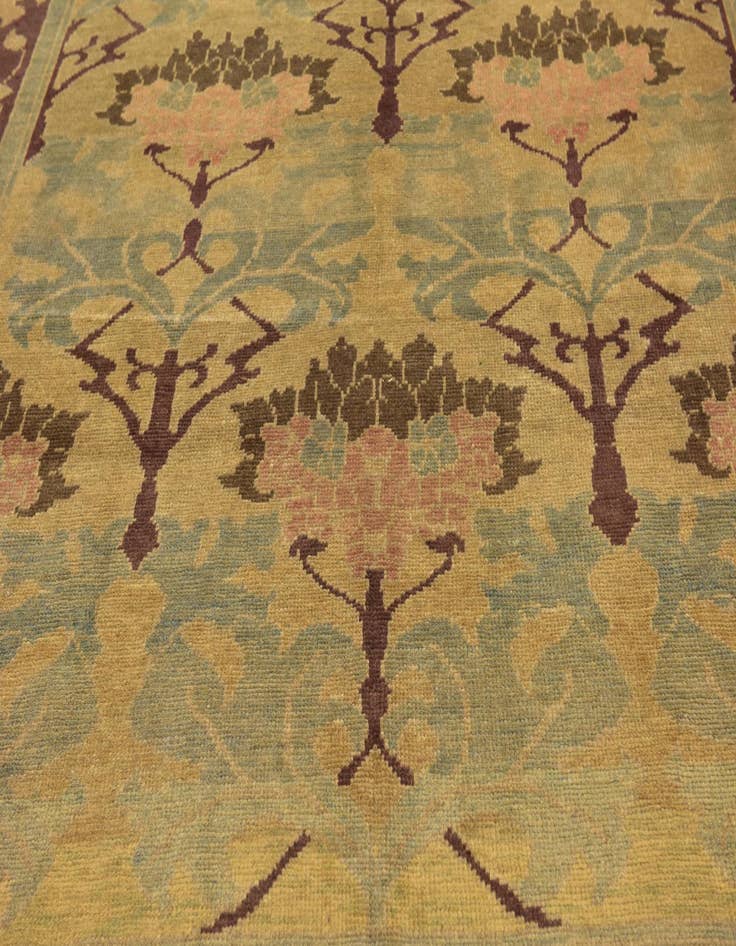 Detail image of 9' 4 x 11'  Hand Knotted Oushak Wool Rug