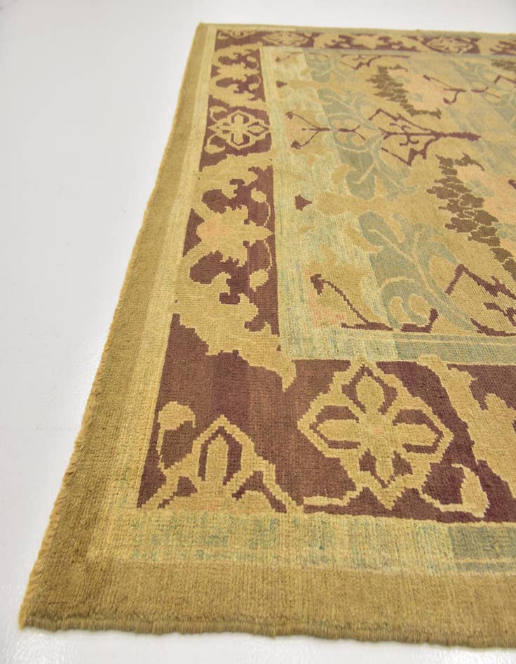Detail image of 9' 4 x 11'  Hand Knotted Oushak Wool Rug