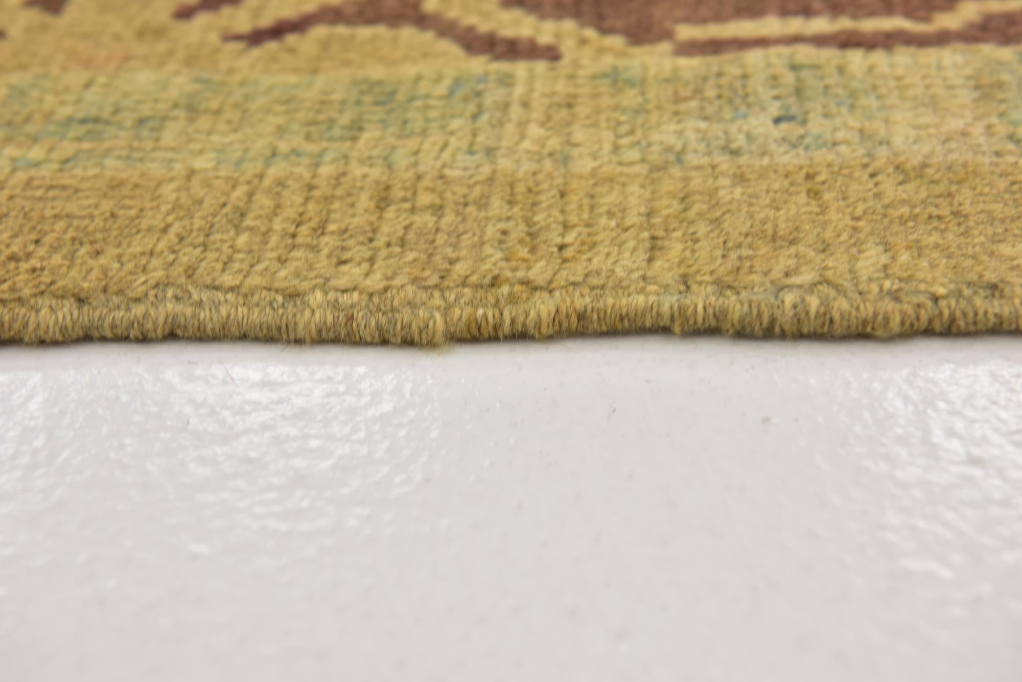 9' 4 x 11' Hand Knotted Oushak Wool Rug