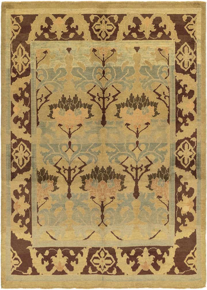 9' 4 x 11' Hand Knotted Oushak Wool Rug