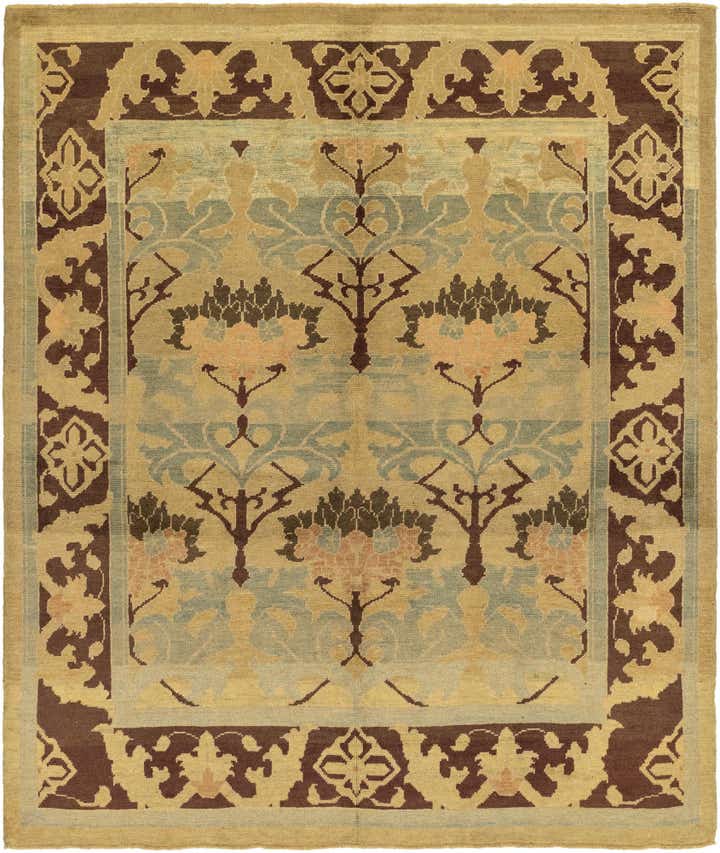 9' 4 x 11' Hand Knotted Oushak Wool Rug