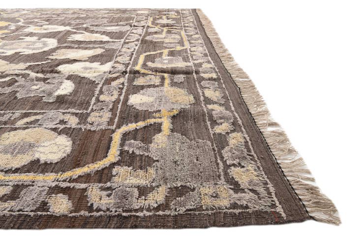 Detail image of 10' 4 x 13' 6 Hand Knotted Oushak Wool Rug