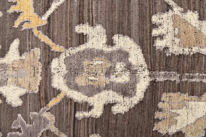 10' 4 x 13' 6 Hand Knotted Oushak Wool Rug