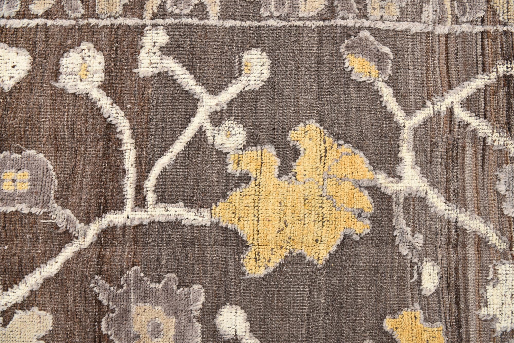 10' 4 x 13' 6 Hand Knotted Oushak Wool Rug