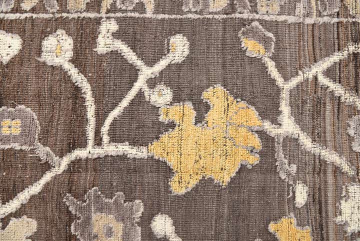 10' 4 x 13' 6 Hand Knotted Oushak Wool Rug