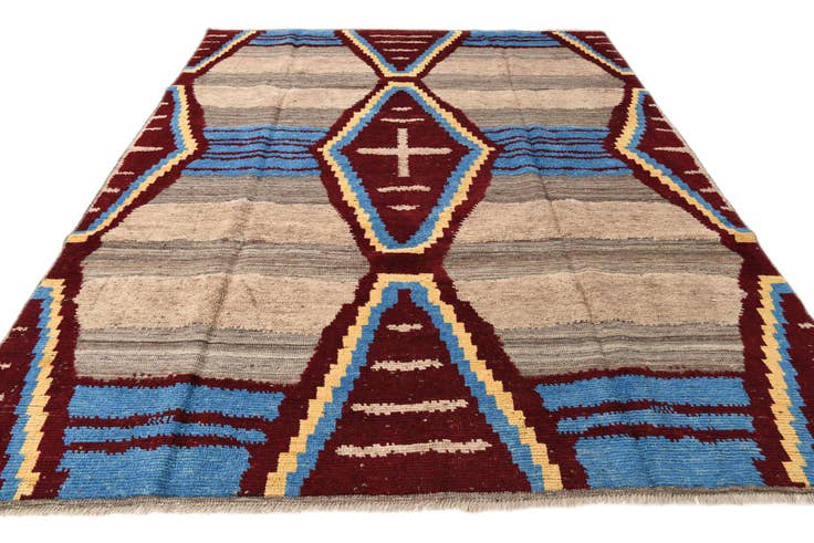 Detail image of 7' 11 x 10' 5 Hand Knotted Oushak Wool Rug