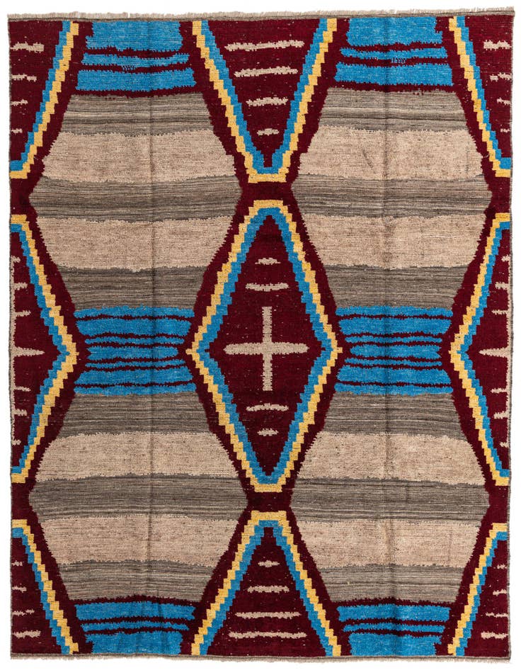 Detail image of 7' 11 x 10' 5 Hand Knotted Oushak Wool Rug