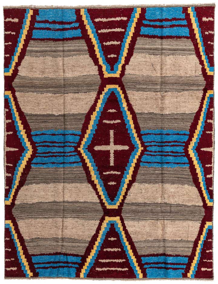 7' 11 x 10' 5 Hand Knotted Oushak Wool Rug