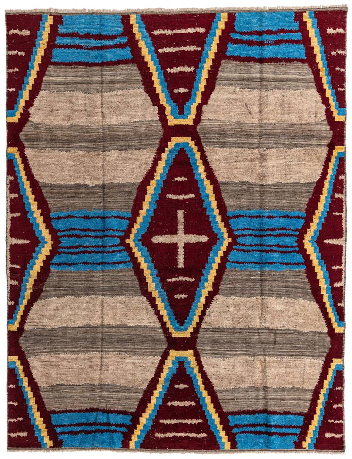 Detail image of 7' 11 x 10' 5 Hand Knotted Oushak Wool Rug