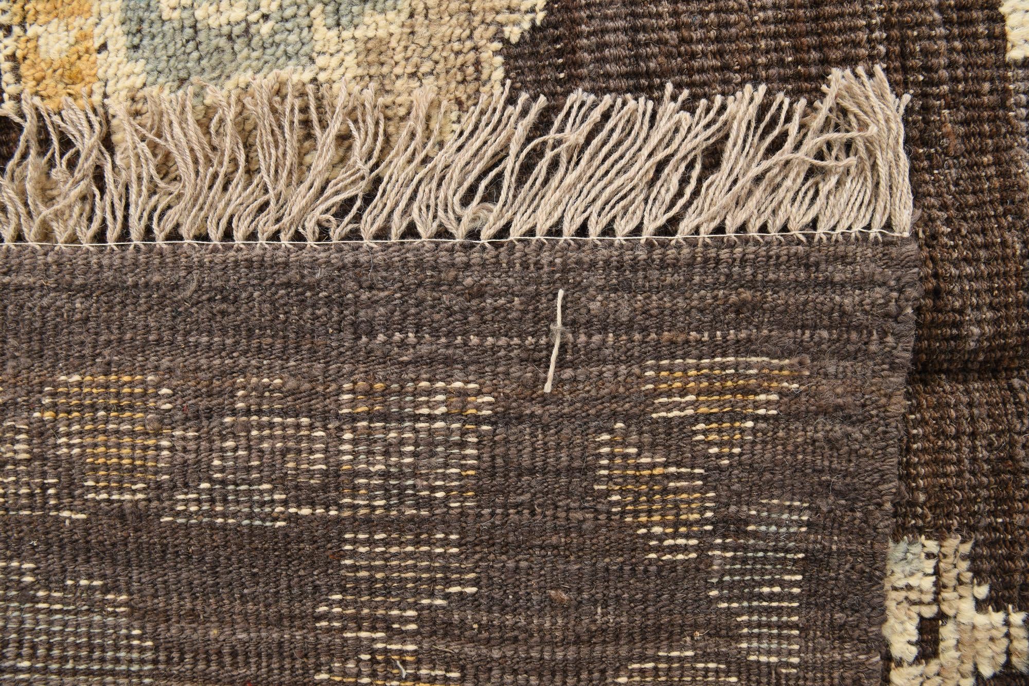 9' 3 x 12' 5 Hand Knotted Oushak Wool Rug