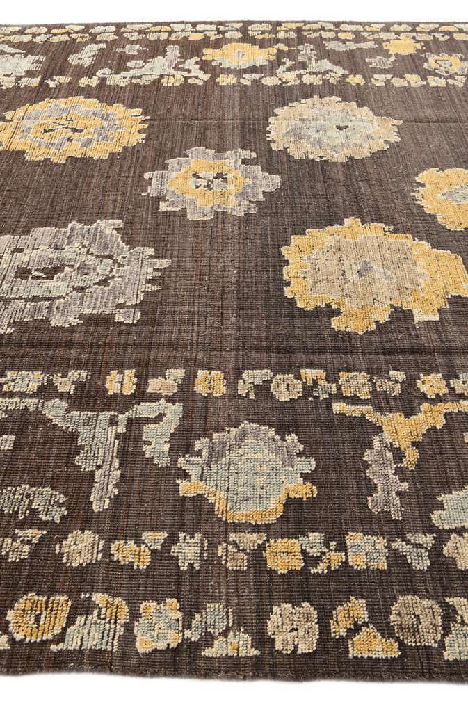 9' 3 x 12' 5 Hand Knotted Oushak Wool Rug