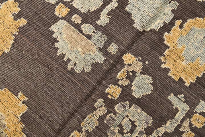 9' 3 x 12' 5 Hand Knotted Oushak Wool Rug